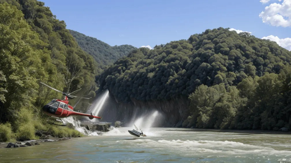 Accident aviatic în New York: Elicopterul s-a rupt în trei bucăți înainte de a cădea în râul Hudson