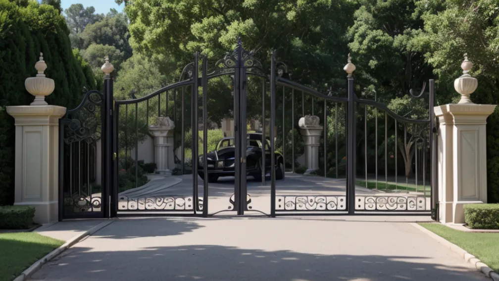 Un bărbat acuzat că a hărțuit-o pe Jennifer Aniston a intrat cu mașina în poarta casei sale din Bel Air