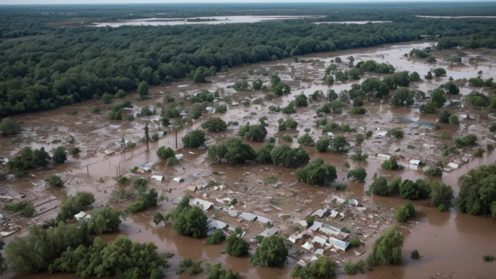 Inundații devastatoare în Nigeria: Un oraș distrus, cel puțin 56 de morți