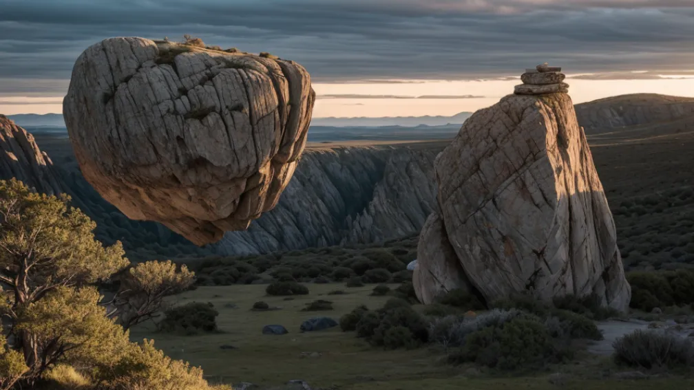 Mister geologic: Cum a ajuns un bolovan cât o clădire cu două etaje pe o faleză înaltă de 37 de metri