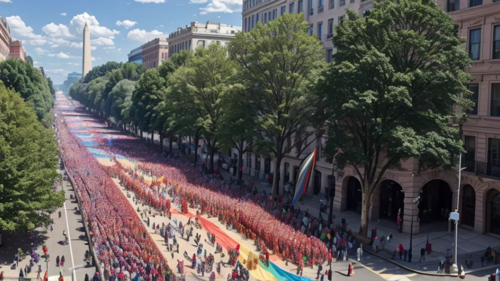 Mii de oameni au mărșăluit la parada Pride din Washington, pe fondul criticilor aduse Casei Albe