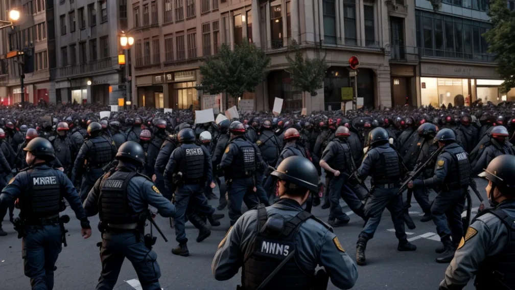 Un jurnalist a fost rănit de un glonț de cauciuc în timpul unei transmisiuni live de la protestele din Los Angeles
