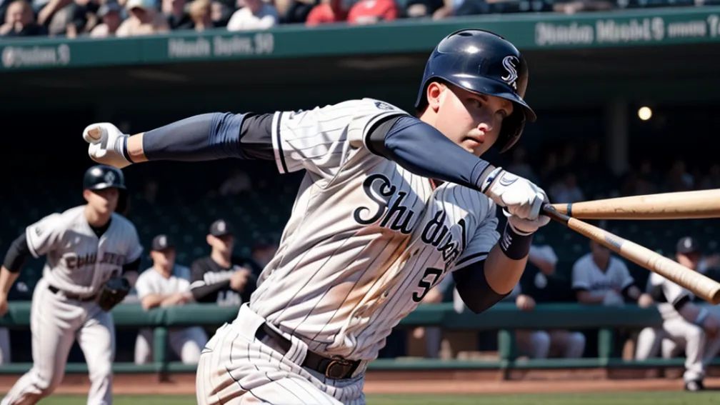 Jucătorul echipei Chicago White Sox, Chase Meidroth, a părăsit terenul după ce a fost lovit de o minge