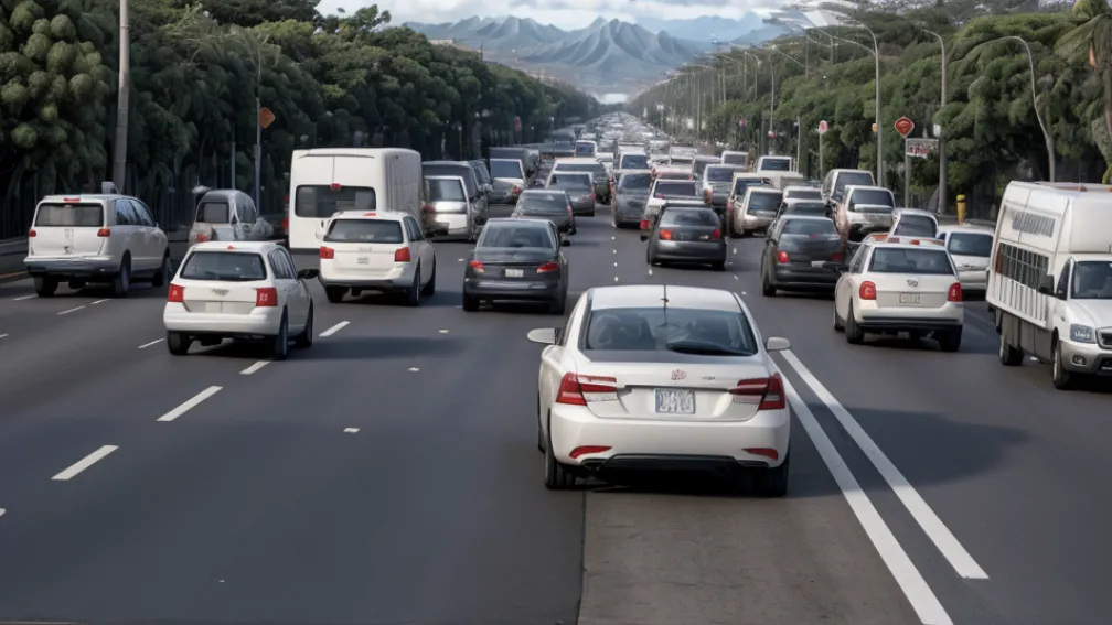 Supra-evacuarea a cauzat probleme de trafic pe Hawaii înainte de tsunami