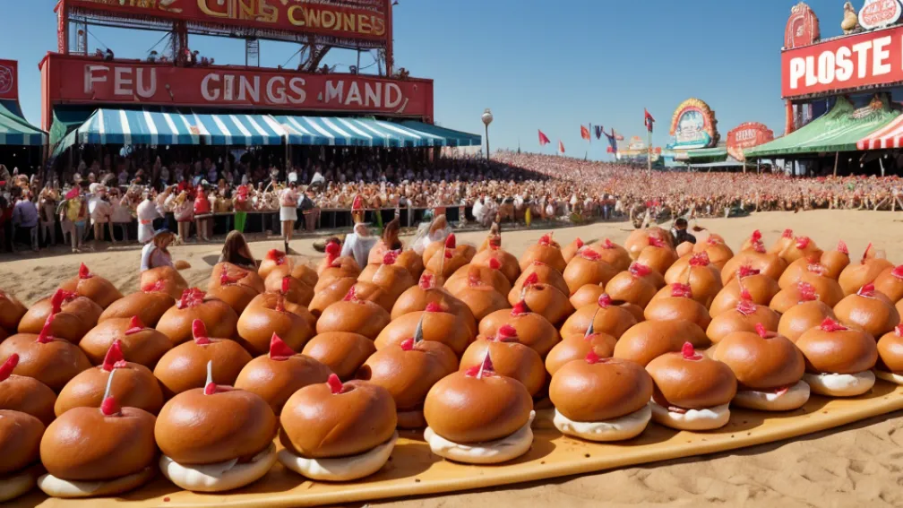 Joey Chestnut revine la concursul de mâncat hot dogi Nathan's Famous