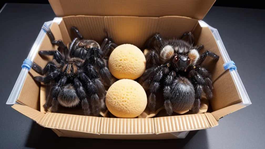 Captură șocantă în Germania: 1.500 de tarantule vii, descoperite în cutii de prăjituri