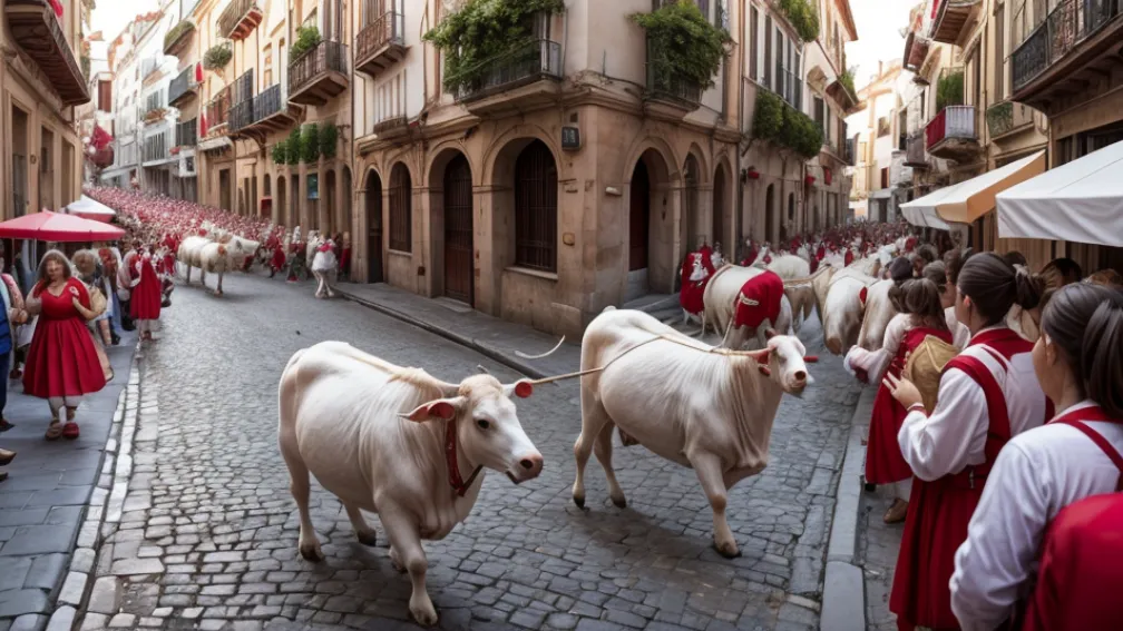 Sărbătoare, sânge și adrenalină: Festivalul San Fermín din Pamplona atrage mii de temerari