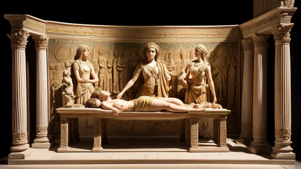 Mozaic erotic din epoca romană, furat de un nazist în Al Doilea Război Mondial, a fost returnat la Pompei