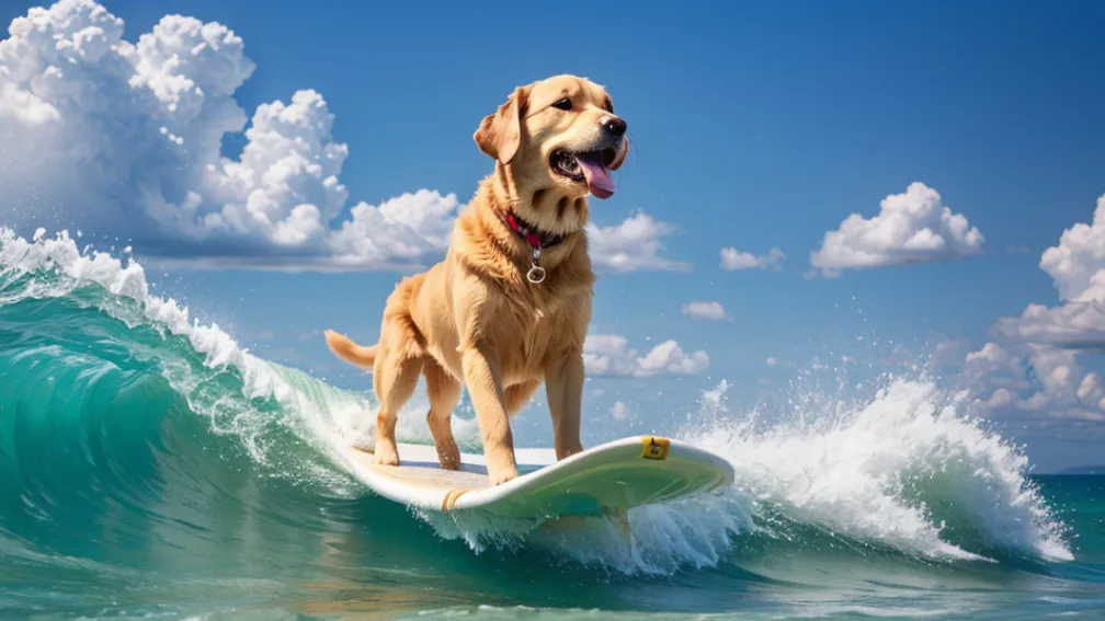 Cine este câinele campion? Câini surferi concurează la Campionatul Mondial de Surf pentru Câini