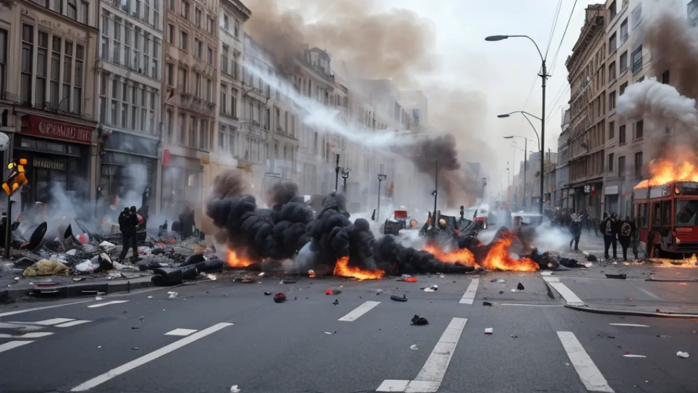 Proteste masive în Franța: ciocniri cu poliția, incendieri și aproape 200 de arestări pe fondul nemulțumirii față de Macron