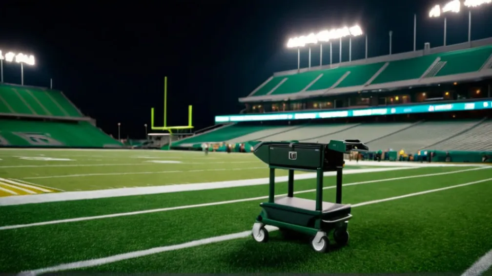 Incident dramatic pe teren: Gideon Ituka de la Wisconsin, scos pe targă după două lovituri puternice