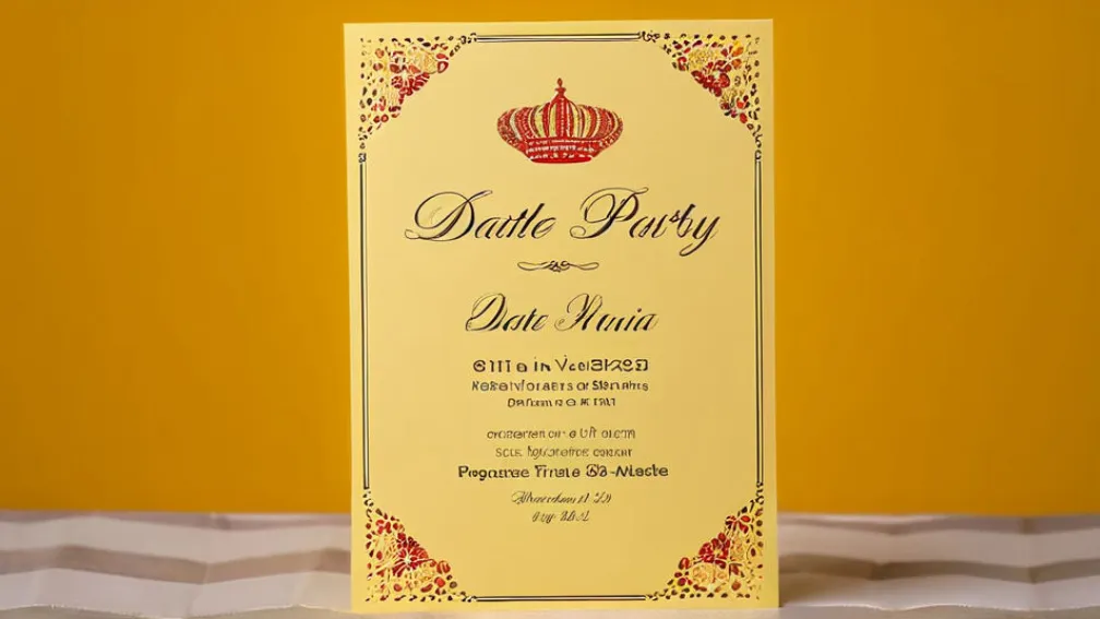 Invitație la Ziua de Naștere