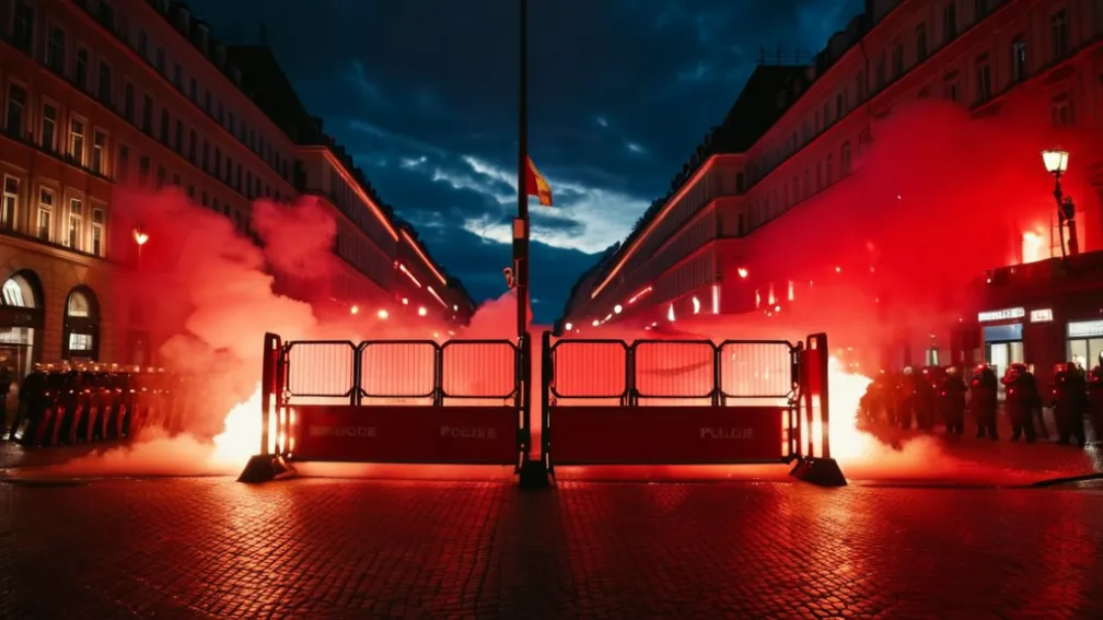 Tensiuni politice în Serbia: Poliția a separat protestatarii anti-guvernamentali de loialiștii lui Vucic