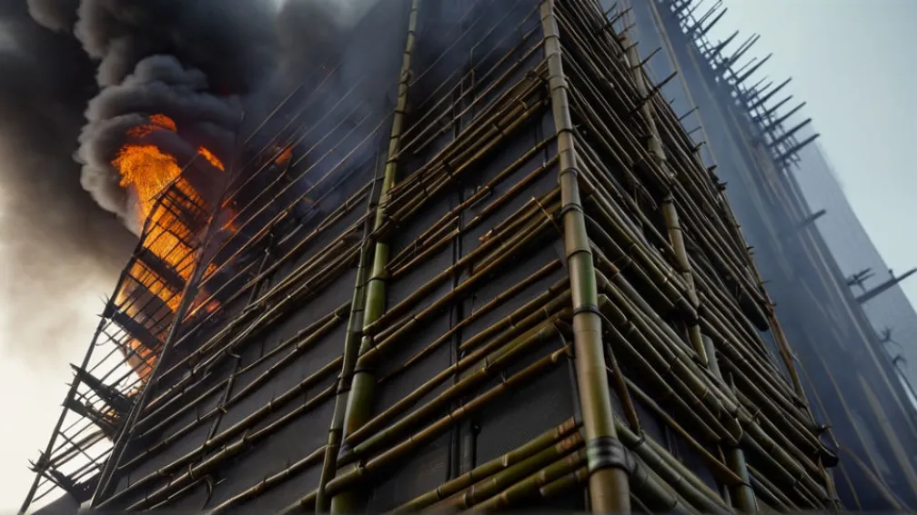 Incendiu puternic într-un zgârie-nori din Hong Kong: O persoană rănită grav