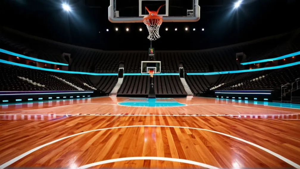 Sală de baschet goală