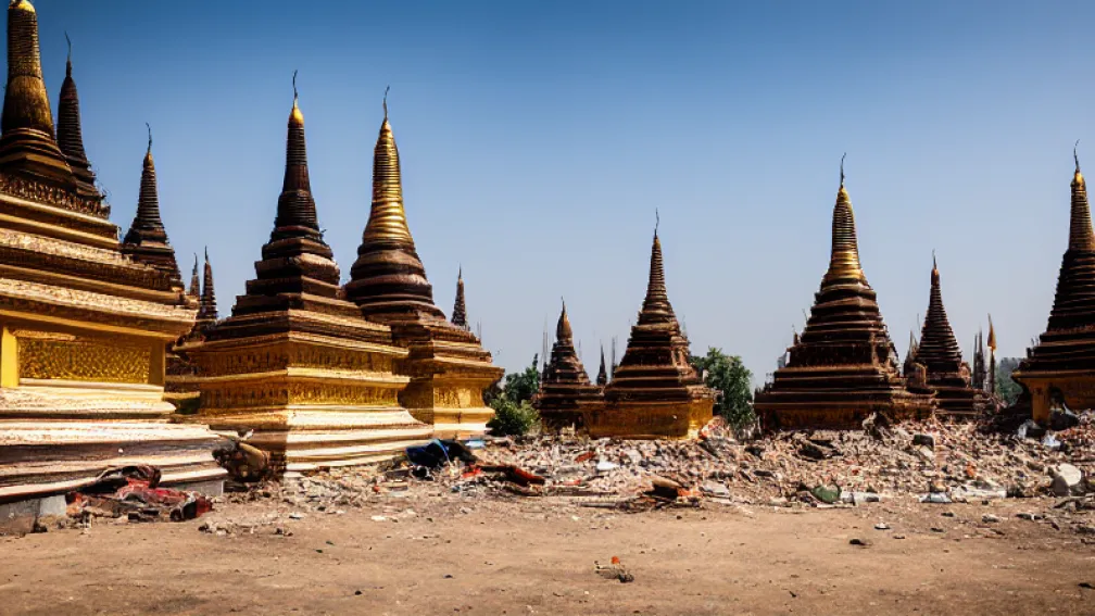 Mandalay: Voluntari caută supraviețuitori