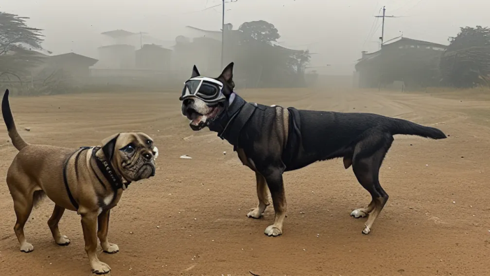 Câini pregătiți pentru erupție vulcanică: Locuitorii din Anchorage cumpără echipament de protecție pentru animalele de companie