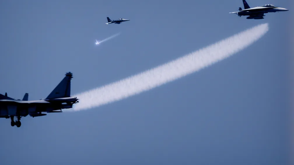 Avion de vânătoare al Marinei SUA se scufundă în Marea Roșie după ce a căzut de pe portavion