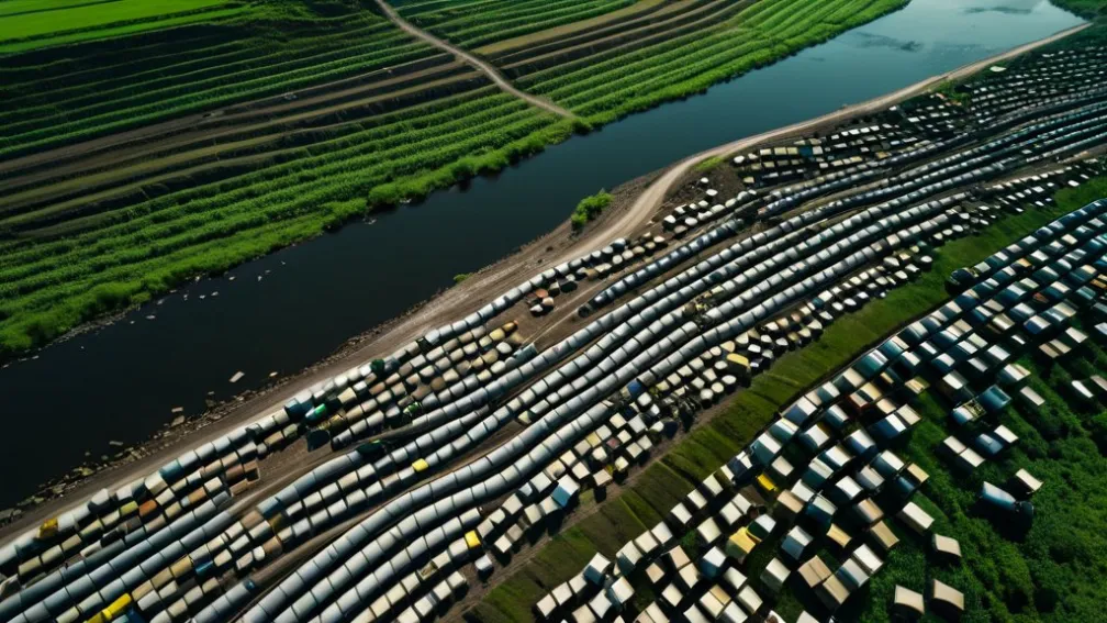 Munte de gunoi ilegal lângă Oxford provoacă indignare și alarmă ecologică