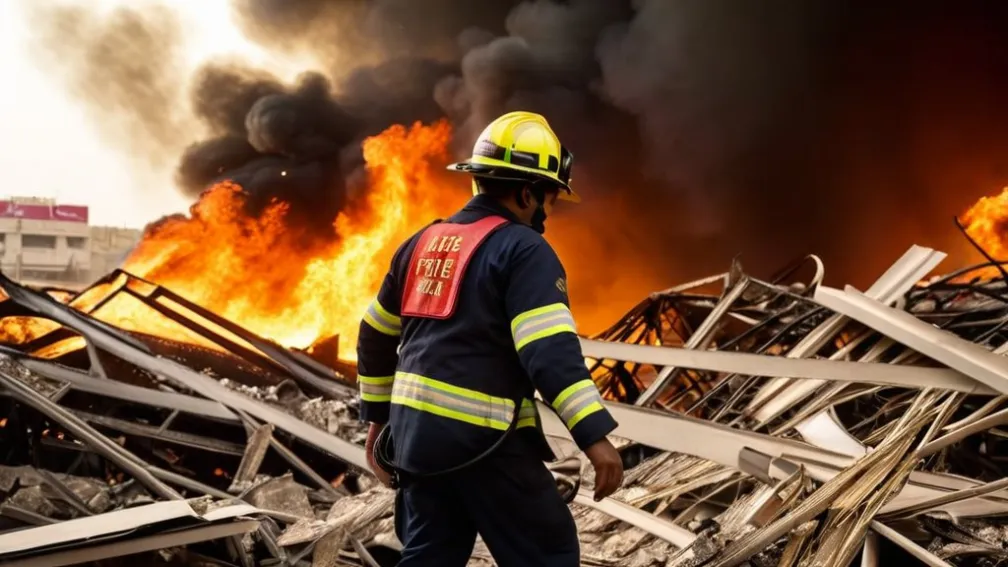 Incendiul în plaja comercială din Karachi: echipa de reanimare încearcă să retrage tavarile