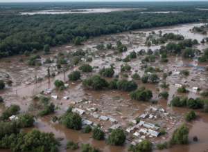 Inundații devastatoare în Nigeria: Un oraș distrus, cel puțin 56 de morți