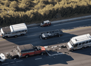 Accident grav în California: un mort și peste 30 de răniți după coliziunea dintre un autocar și un SUV
