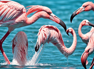 Secretul hrănirii la flamingo: Cum creează vortexuri cu ciocul pentru a prinde prada