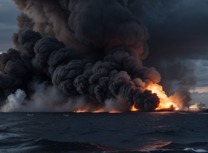 Tragedie în Indonezia: Un feribot cu sute de pasageri a luat foc pe mare, cel puțin cinci morți