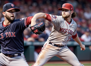 Naționalii din Washington înfruntă Red Sox din Boston, cu James Wood pe val