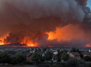 Incendiu de pădure în apropiere de Atena: Evacuarea locuitorilor și lupta cu focul