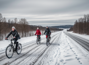 Trei elfi pleacă pe biciclete din Germania în Finlanda pentru a livra scrisori lui Moș Crăciun
