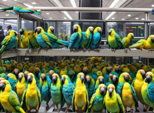 Vamă nigeriană confiscă peste 1.600 de papagali și canari într-o amplă operațiune împotriva traficului de animale sălbatice