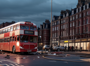 Accident grav la Londra: Un autobuz etajat a intrat într-o clădire lângă Victoria Station, 15 persoane spitalizate