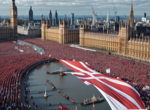 Proteste masive de extremă dreaptă la Londra: Peste 100.000 de participanți și ciocniri violente cu poliția