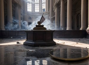 Incident grav la Capitolul statului Washington: Un bărbat cu probleme de sănătate mintală a provocat un incendiu și distrugeri