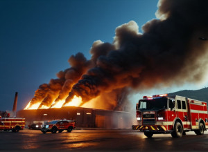 Şase morţi şi un rănit într-un incendiu la un depozit de parfumuri din Turcia