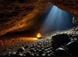 Peștera misterioasă plină de comori