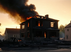 Tragedie în Franța de Est: Cinci morți într-un incendiu devastator de casă