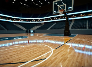 Michigan Wolverines și Villanova Wildcats se confruntă într-un meci de baschet universitar