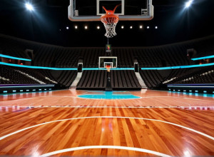 Sală de baschet goală