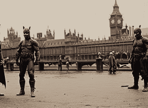 Escroci țepuind turiștii din Londra, contracarați de Batman și Robin
