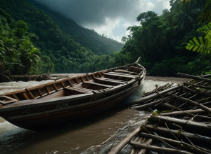 Barja s-a răsturnat pe râul Congo: 64 de persoane dispărute după tragedie