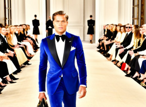 Colman Domingo, Liam Hemsworth și Noah Schnapp la prezentarea lui Ralph Lauren la Fashion Week în Milan