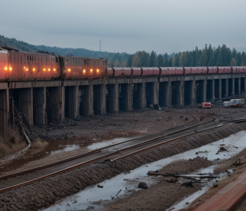 Tragedie feroviară în Rusia: cel puțin șapte morți după deraierea unui tren cauzată de prăbușirea unui pod