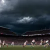 Anglia a zdrobit SUA într-un meci de rugby marcat de fulgere și întreruperi