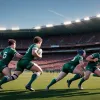 Demonstrație de forță: Africa de Sud a umilit Italia la rugby, scor 45-0, chiar și în inferioritate numerică
