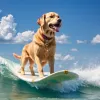 Cine este câinele campion? Câini surferi concurează la Campionatul Mondial de Surf pentru Câini